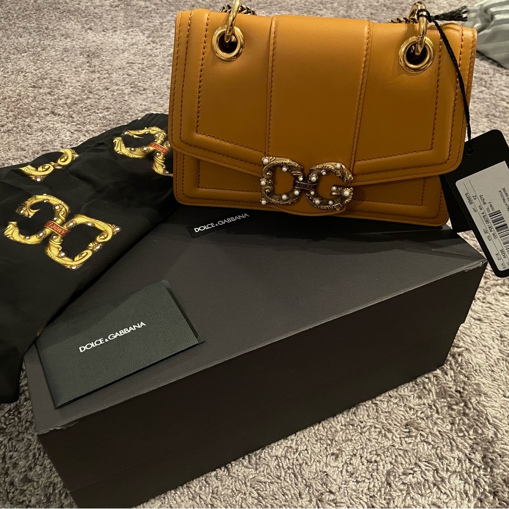 Brand New Dolce & Gabbana Purse w/ tags (Mustard Color)